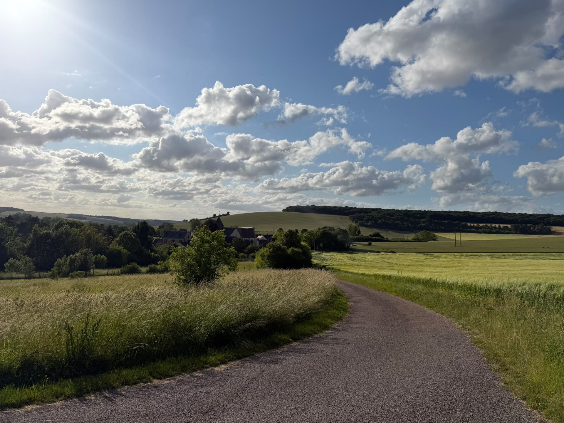 Le hameau de Craney Haut et la vue sur la vallée