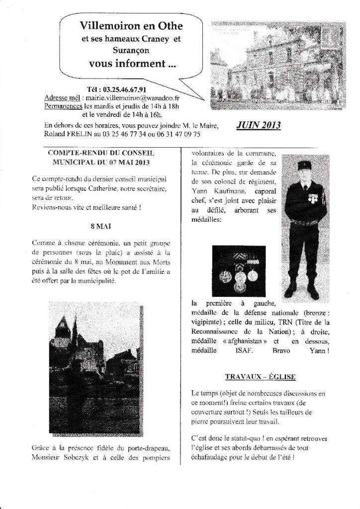 Le Petit Journal — Juin 2013